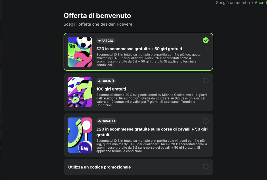 Bonus Midnite casino